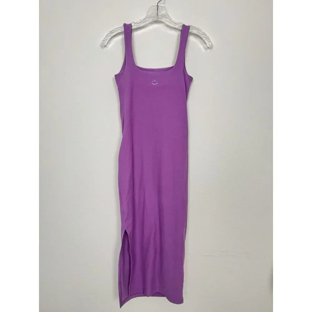 Beyond Yoga Icon Midi Dress Women’s XS Purple Spacedye Stretch - Picture 6 of 11